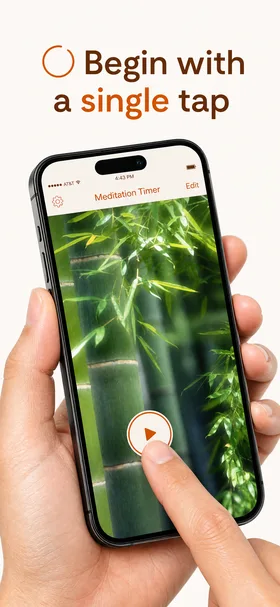 Created App Store screen 2 for Meditation Timer